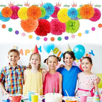 Бумажные шарики для цветов Уникальные украшения из бумажных шариков для цветов Многоразовые Бумажные шарики для цветов Потрясающие украшения для свадеб, дней рождения