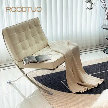 Итальянское дизайнерское кресло для отдыха, Современное кресло для отдыха, мебель для гостиной, мебель для дома, кожаный диван-кресло