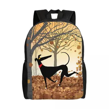 Осенний рюкзак для путешествий Hound Для мужчин и женщин Школьный Рюкзак для ноутбука Greyhound Whippet Dog, сумки для студентов колледжа
