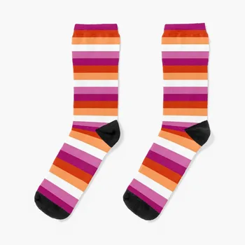 Носки с лесбийским флагом, новинки милых носков