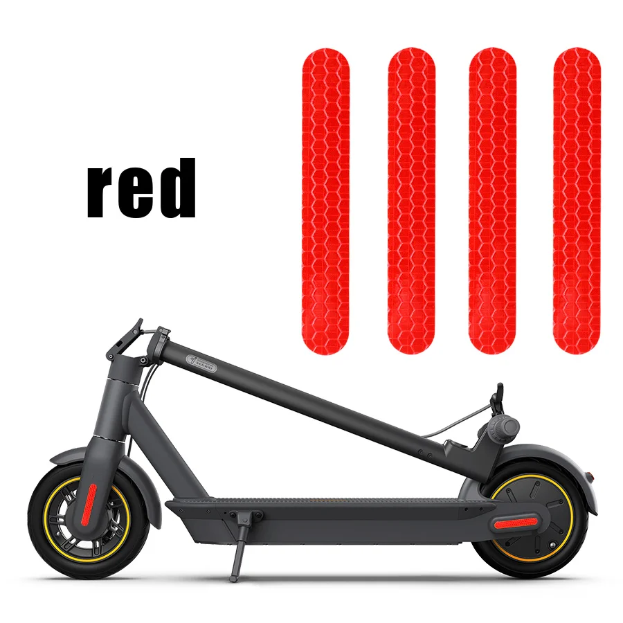Наклейка на крышку колеса для электрического скутера Ninebot Max G30 Предупреждение о безопасности Водонепроницаемое Украшение Детали со светоотражающей клейкой лентой Изображение 3