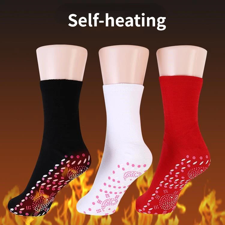 Зимние самонагревающиеся носки для здоровья, женские лыжные виды спорта, самонагревающийся массаж, мужские короткие носки, Магнитотерапия, Удобные теплые носки Изображение 0
