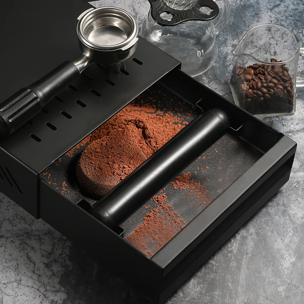 Контейнеры для кофе из нержавеющей стали для приготовления эспрессо в компактном выдвижном ящике Изображение 4