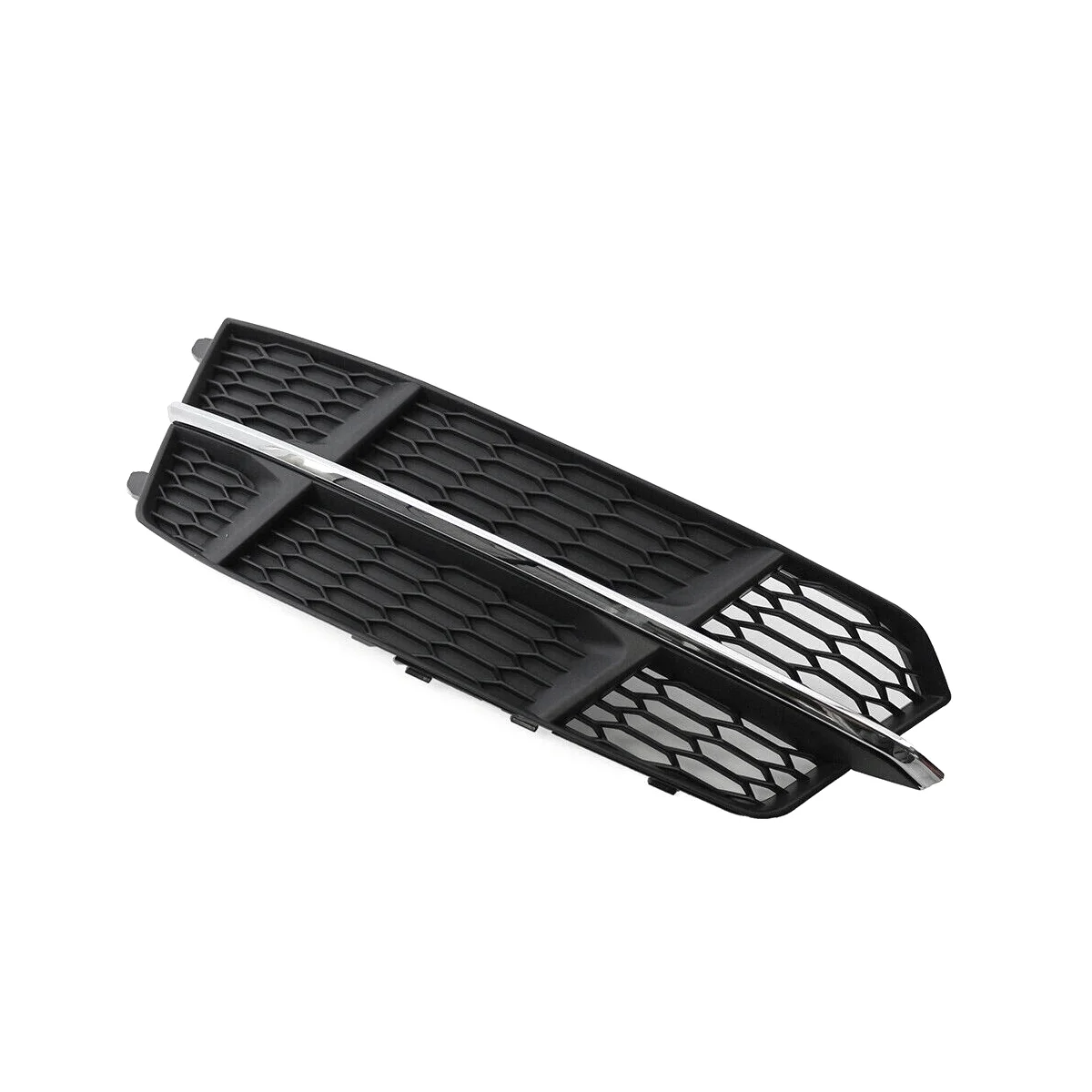 Крышка решетки радиатора противотуманных фар левого переднего нижнего бампера 4G0807681AN для A6 C7 2014-2018 Черный Хром Изображение 2