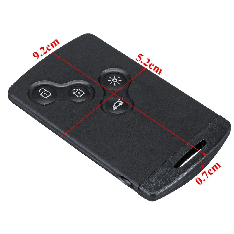 2X смарт-карта с 4 кнопками, автомобильный ключ с чипом PCF7952 433 МГц, дистанционный ключ для Renault Megane 3 2009 - 2014 Изображение 5
