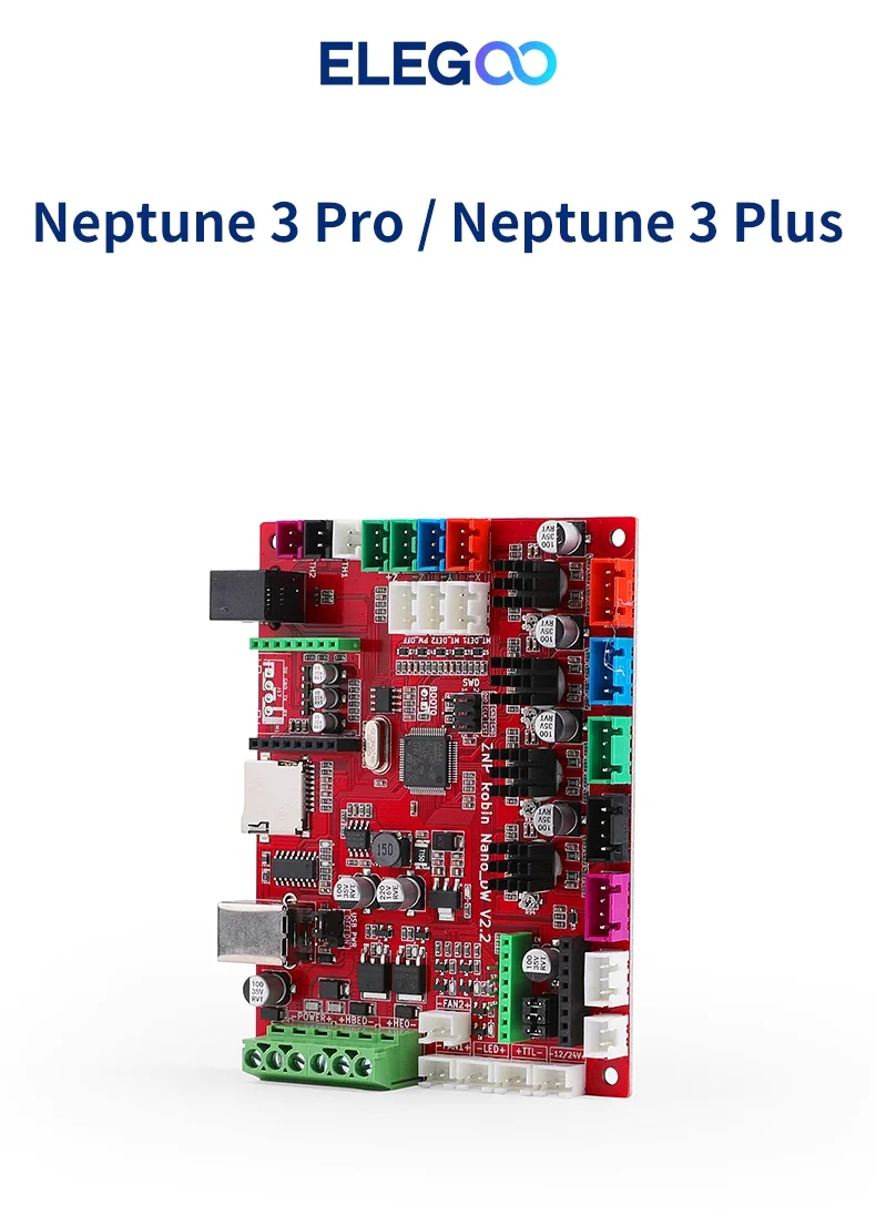 Nyxlab Elegoo Neptune 3 Pro/ Plus/Max Полный Нагревательный стержень Hotend термистор POM колесная муфта Оригинальные Запчасти Для 3D-принтера Elegoo Изображение 3