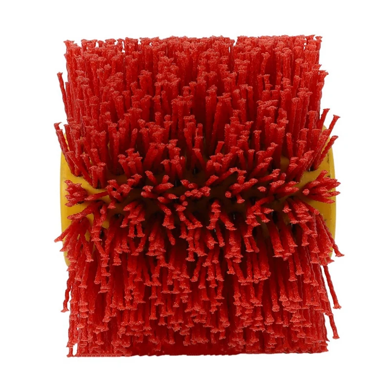 3X Красные Абразивные Проволочные Барабанные Щетки Для Снятия Заусенцев Полировальный Круг Для Мебельной Деревянной Угловой Шлифовальной Машины Адаптер Изображение 0