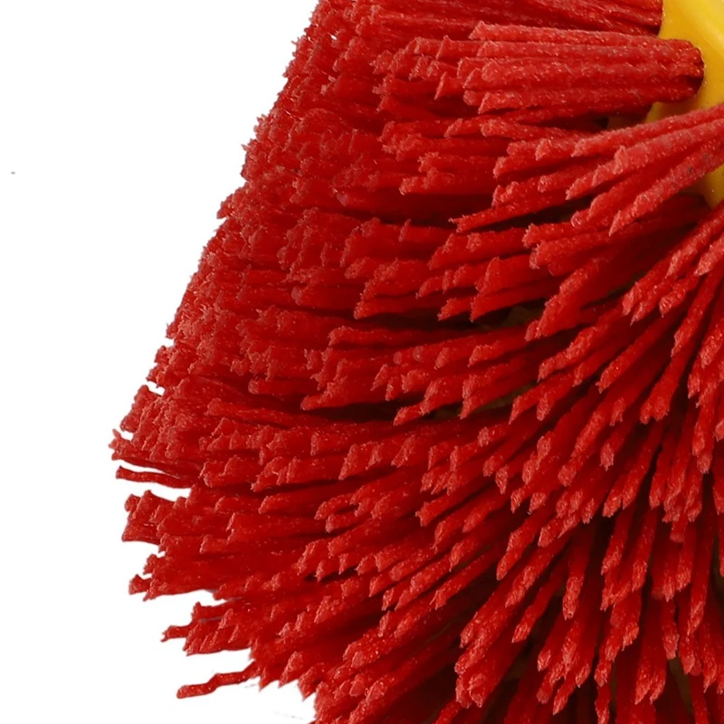 3X Красные Абразивные Проволочные Барабанные Щетки Для Снятия Заусенцев Полировальный Круг Для Мебельной Деревянной Угловой Шлифовальной Машины Адаптер Изображение 4