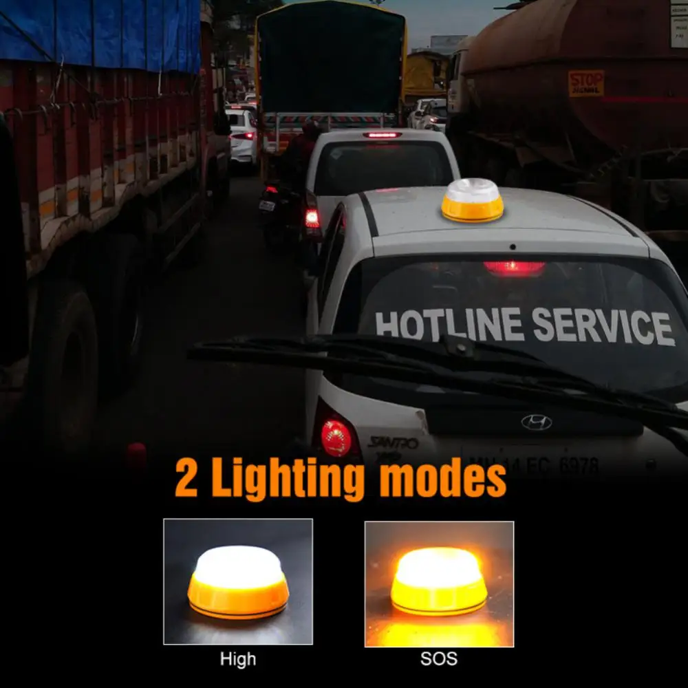 Простая в установке сигнальная лампа дорожного движения, автомобильные аксессуары, аварийное освещение, долговечный трендовый мигающий светодиодный индикатор V16, прочный Изображение 1