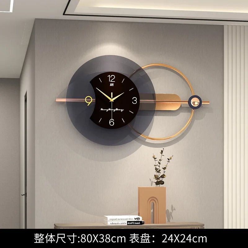 Современные минималистичные настенные часы, украшение гостиной, столовой, индивидуальное креативное украшение, настенные часы Изображение 4