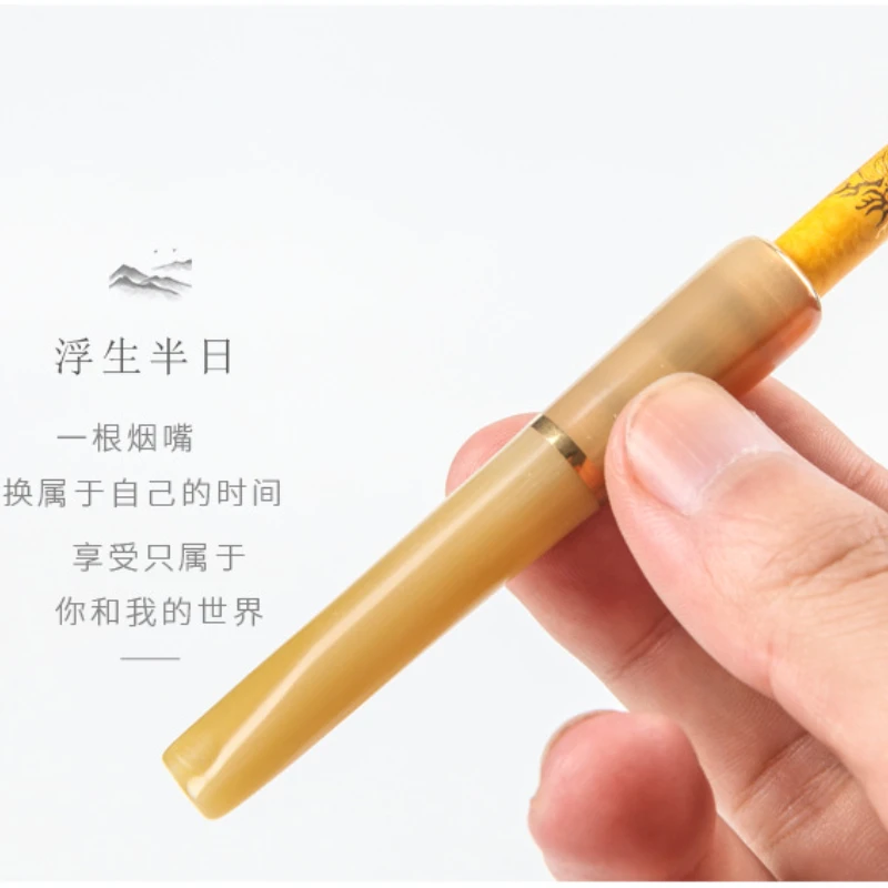 Модный курительный фильтр нового дизайна для мундштука для сигарет 8 мм, Съемный для чистки, пригодный для вторичной переработки табака, приспособления для курения трубок Изображение 3