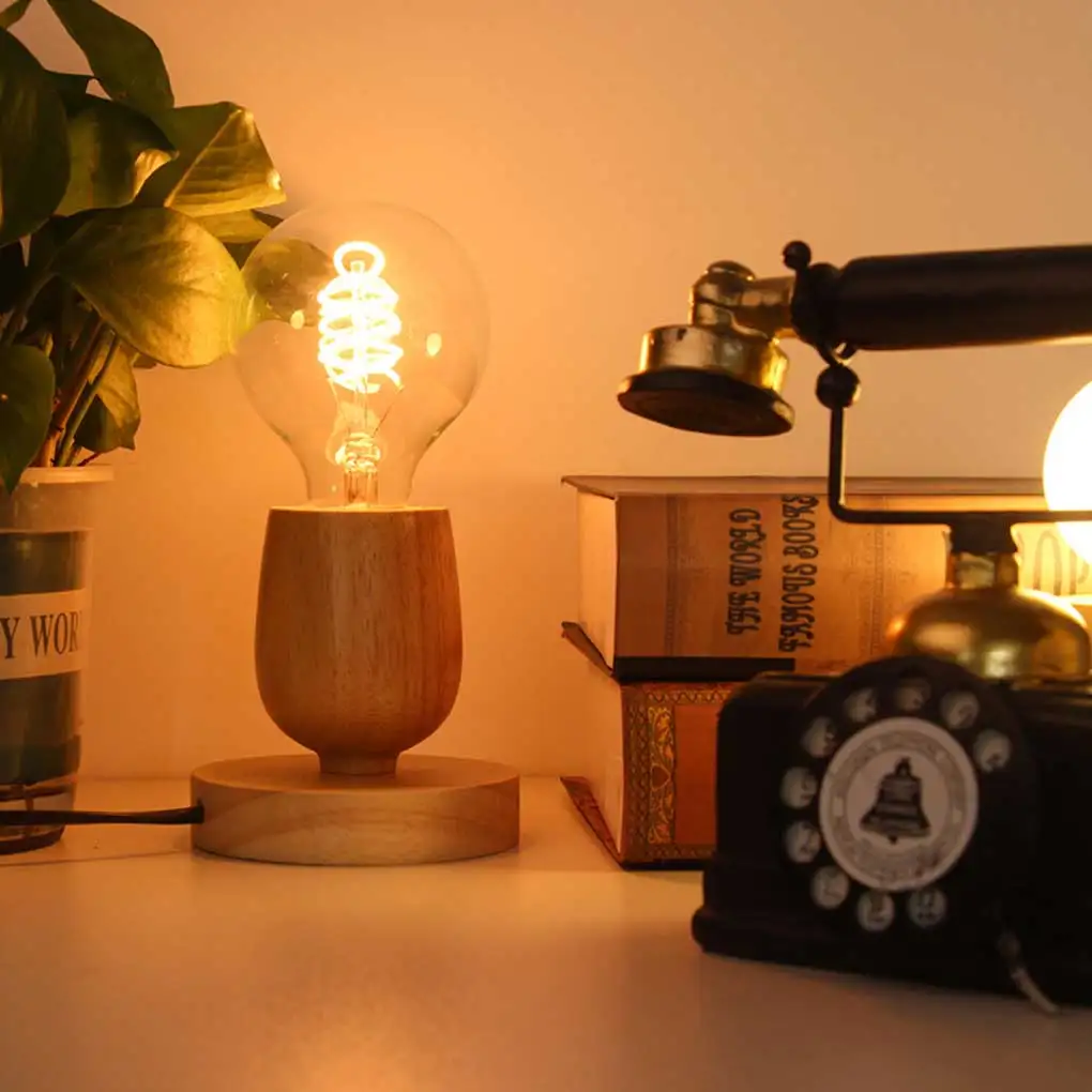 Деревянное основание лампы, декоративный держатель, прикроватный светильник для кабинета, подставка для аксессуаров Изображение 1