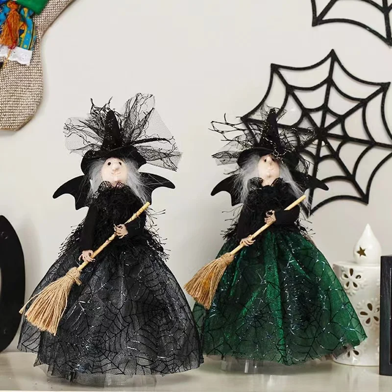 Кукла-подвеска Ведьмы на Хэллоуин С платьем, подарок для детей, украшение рабочего стола для вечеринки в честь Хэллоуина Изображение 0