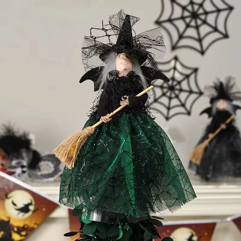 Кукла-подвеска Ведьмы на Хэллоуин С платьем, подарок для детей, украшение рабочего стола для вечеринки в честь Хэллоуина Изображение 2