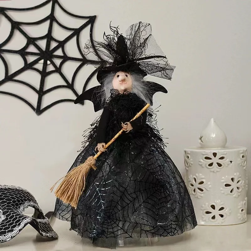 Кукла-подвеска Ведьмы на Хэллоуин С платьем, подарок для детей, украшение рабочего стола для вечеринки в честь Хэллоуина Изображение 3