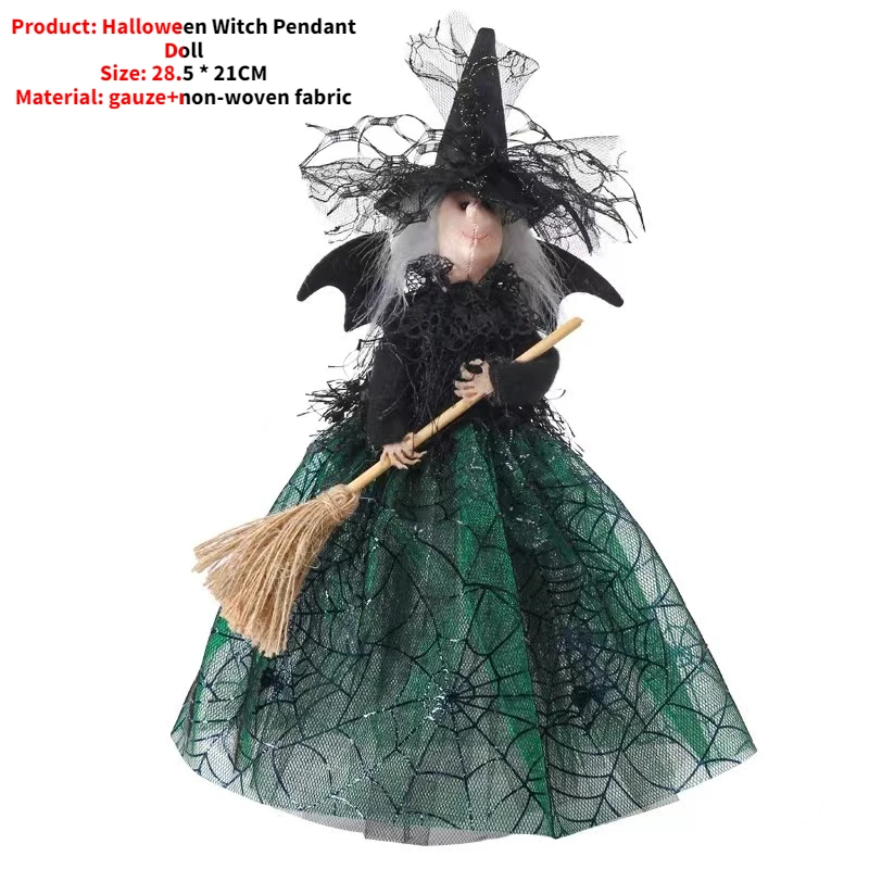 Кукла-подвеска Ведьмы на Хэллоуин С платьем, подарок для детей, украшение рабочего стола для вечеринки в честь Хэллоуина Изображение 5