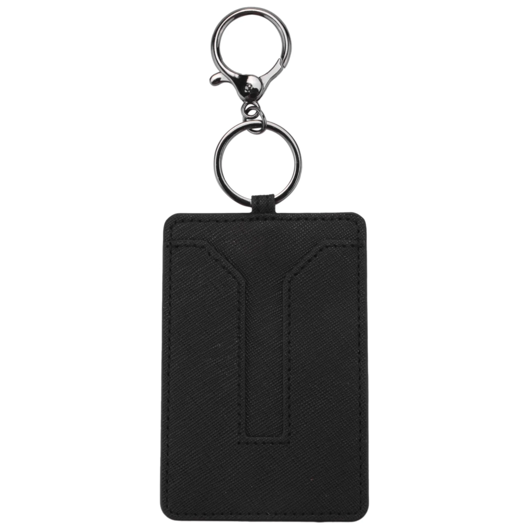 Держатель для ключей от автомобиля, кожаный чехол для карт, совместимый с Tesla Model 3 - Черный Изображение 0