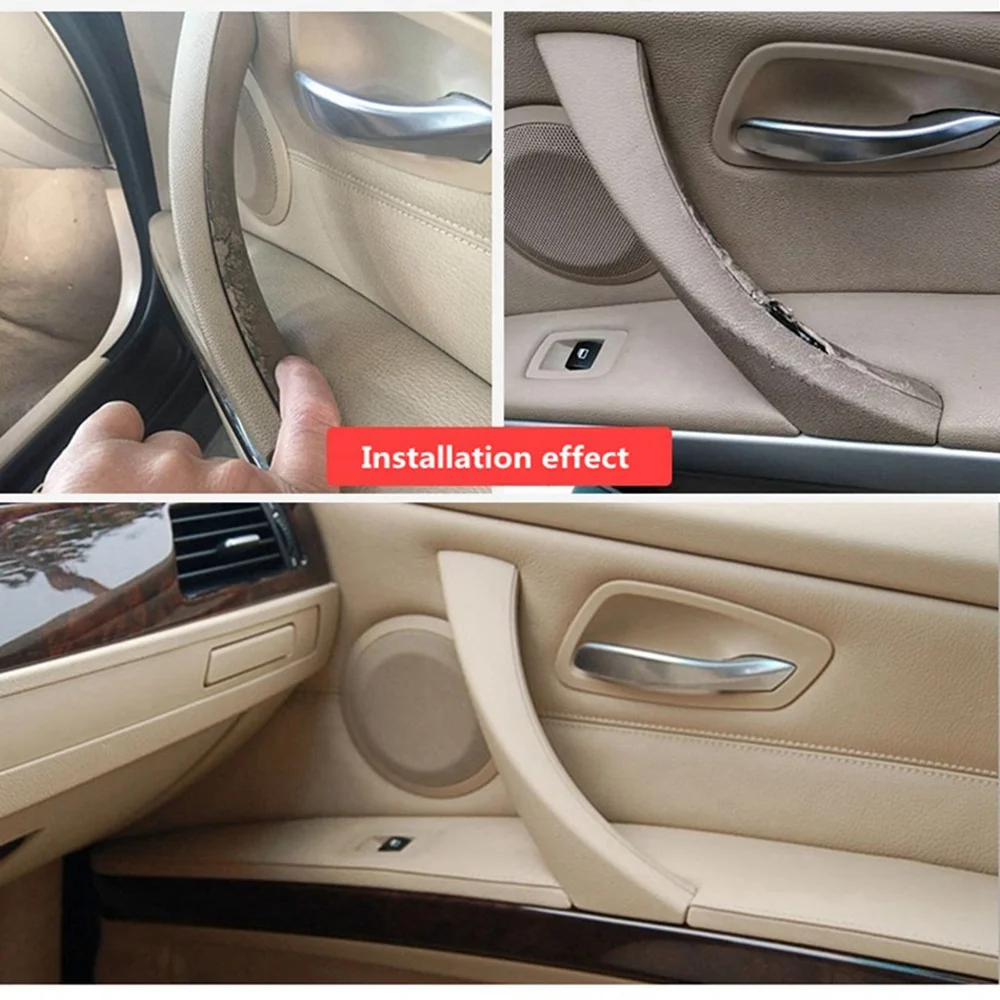 Замена ручки для правой внутренней двери автомобиля с накладкой для BMW 3 серии E90 E91 E92 2004-2012 Изображение 3